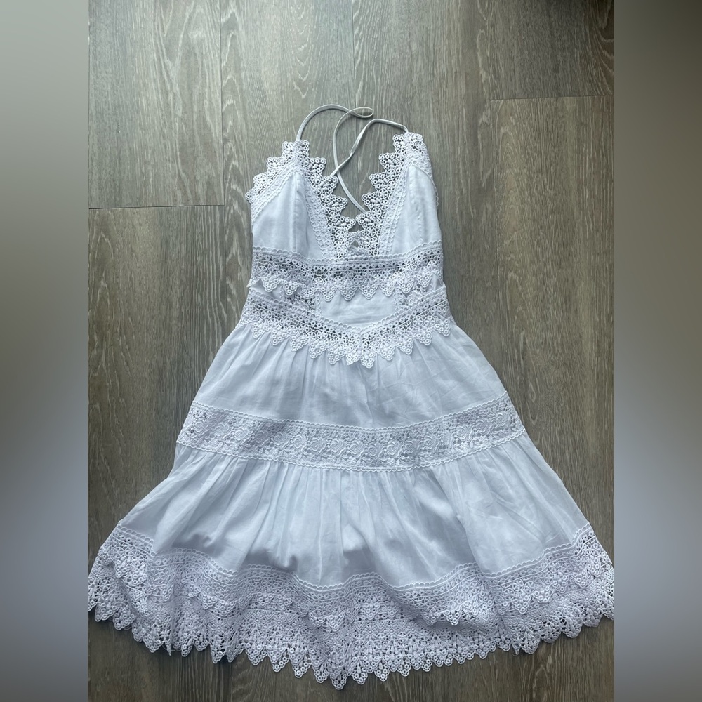 Charo Ruiz white lace dress